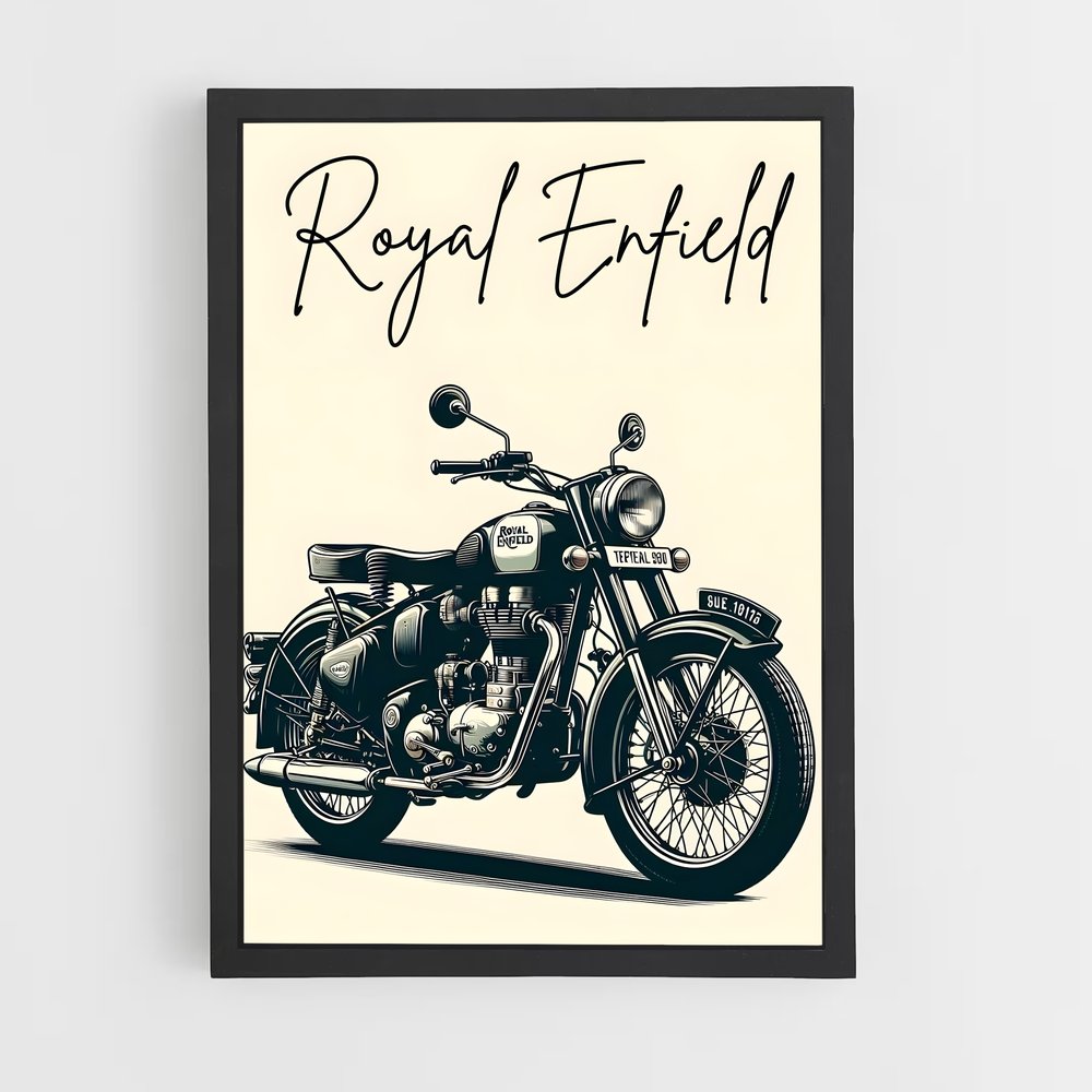 Poster Royal Enfield majestueux (vue 2)